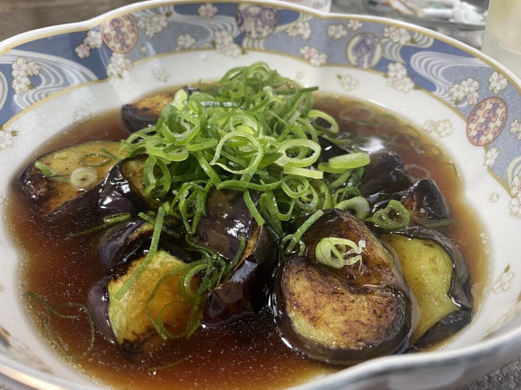 茄子の揚げびたしの写真