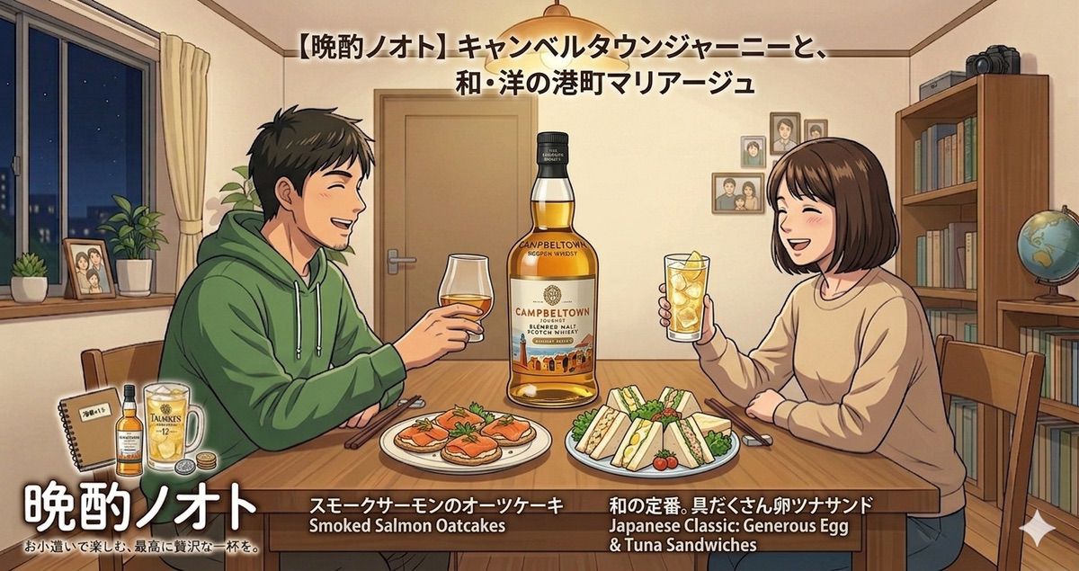 【ウイスキーレビュー】キャンベルタウンジャーニーの味とおすすめの飲み方！ハイボールとの相性は？