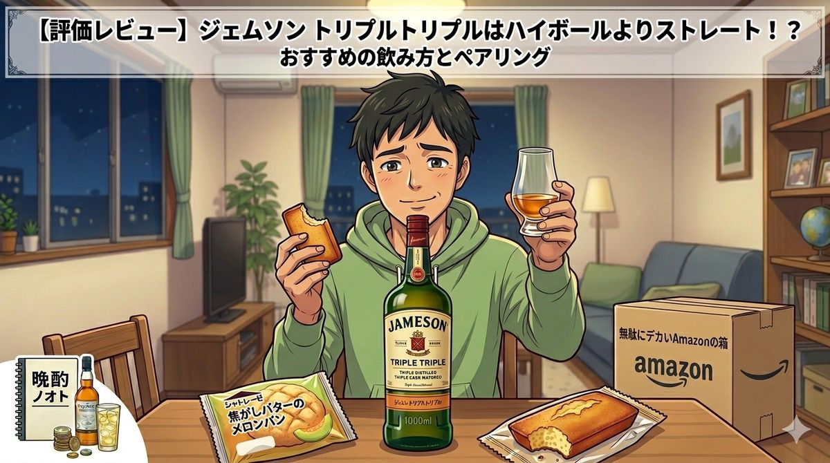 【評価レビュー】ジェムソン トリプルトリプルはハイボールよりストレート！？おすすめの飲み方とペアリング