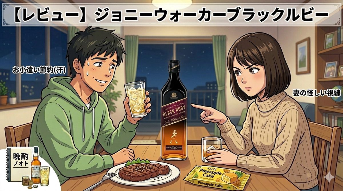 【レビュー】ジョニーウォーカーブラックルビーのおすすめの飲み方は？トニック割りで化ける「飲むルビー」