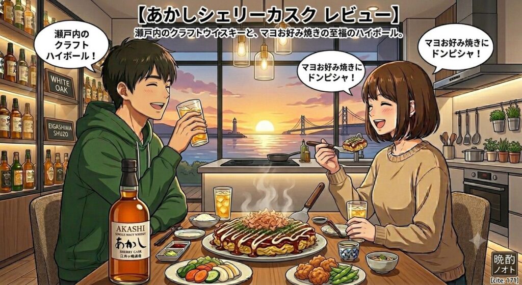 【あかしシェリーカスク レビュー】瀬戸内の気候が生んだクラフトウイスキーの甘美な誘惑