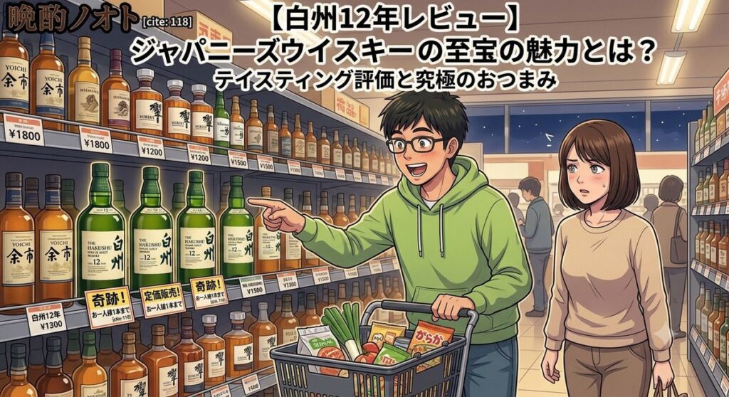 【白州12年レビュー】ジャパニーズウイスキーの至宝の魅力とは？テイスティング評価と究極のおつまみ