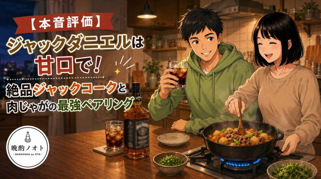 【本音評価】ジャックダニエルは甘口で！絶品ジャックコークと肉じゃがの最強ペアリング