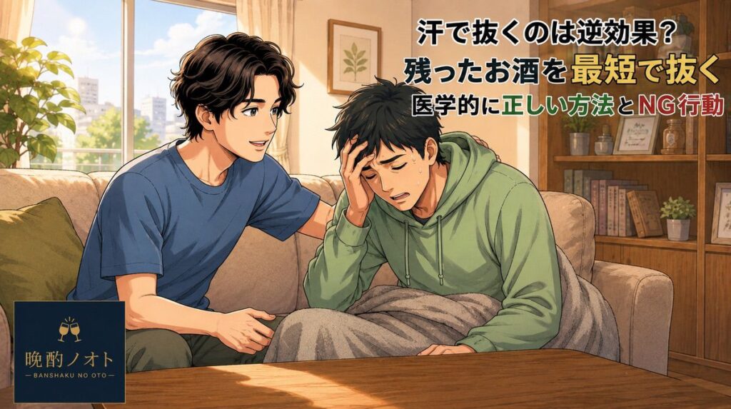 汗で抜くのは逆効果？残ったお酒を最短で抜く医学的に正しい方法とNG行動