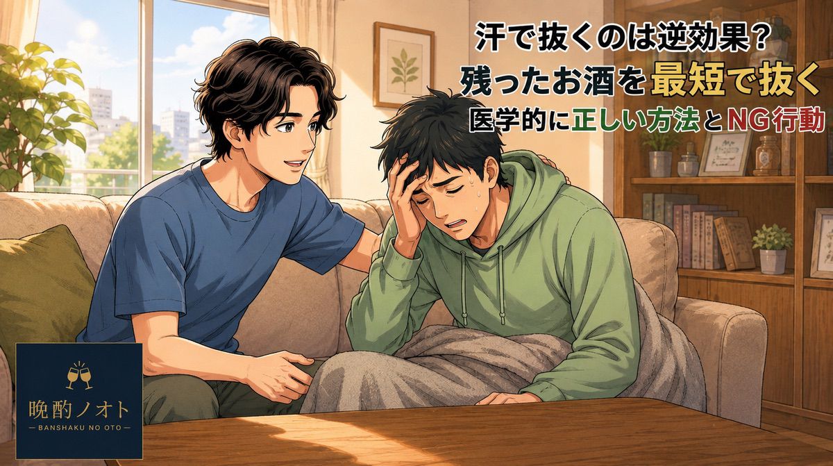汗で抜くのは逆効果？残ったお酒を最短で抜く医学的に正しい方法とNG行動