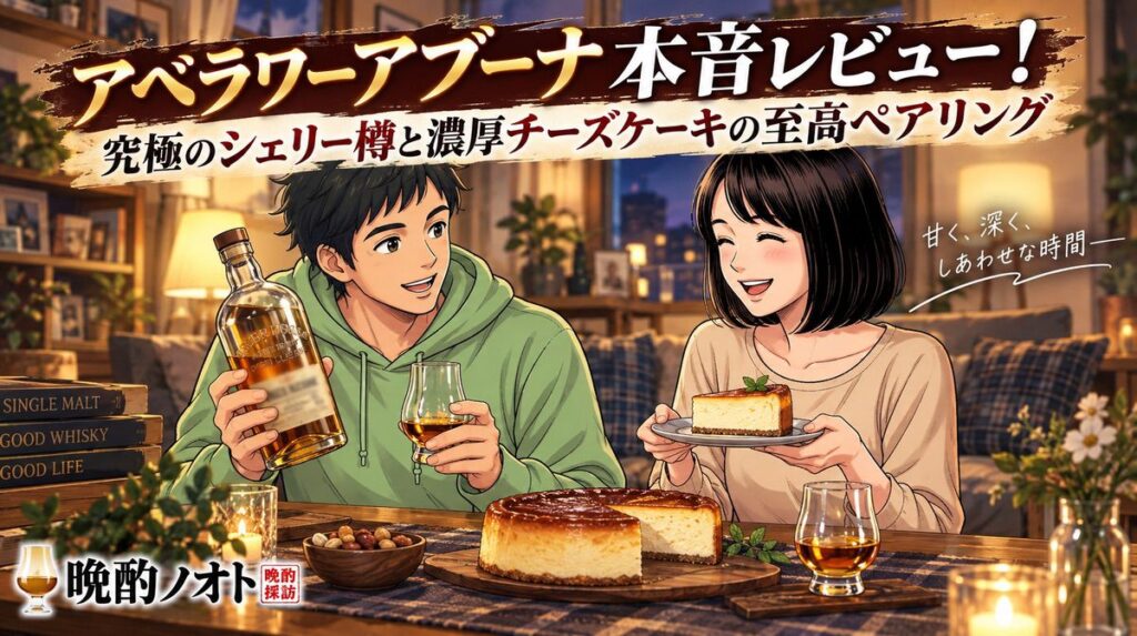 アベラワーアブーナ本音レビュー！究極のシェリー樽と濃厚チーズケーキの至高ペアリング