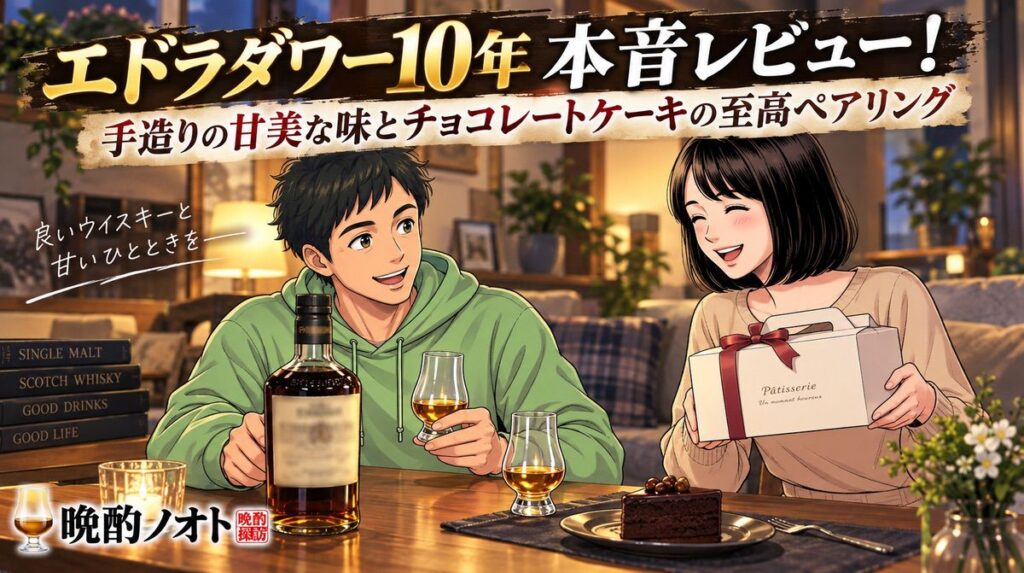 エドラダワー10年本音レビュー！手造りの甘美な味とチョコレートケーキの至高ペアリング