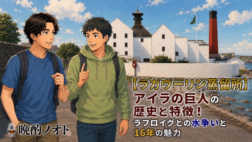【ラガヴーリン蒸留所】アイラの巨人の歴史と特徴！ラフロイグとの水争いと16年の魅力