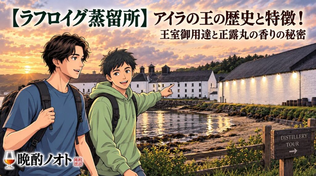 【ラフロイグ蒸留所】アイラの王の歴史と特徴！王室御用達と正露丸の香りの秘密