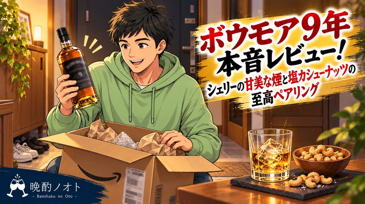 ボウモア9年本音レビュー！シェリーの甘美な煙と塩カシューナッツの至高ペアリング